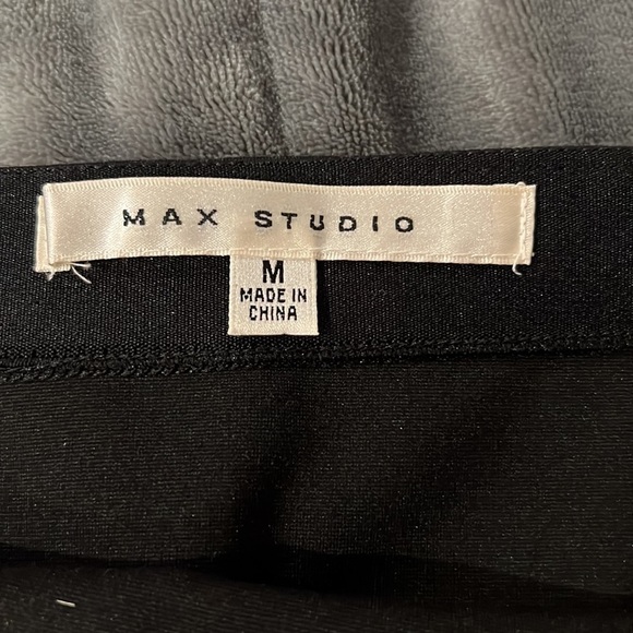 Max Studio plaid skirt with side and bottom stripe - Picture 6 of 6